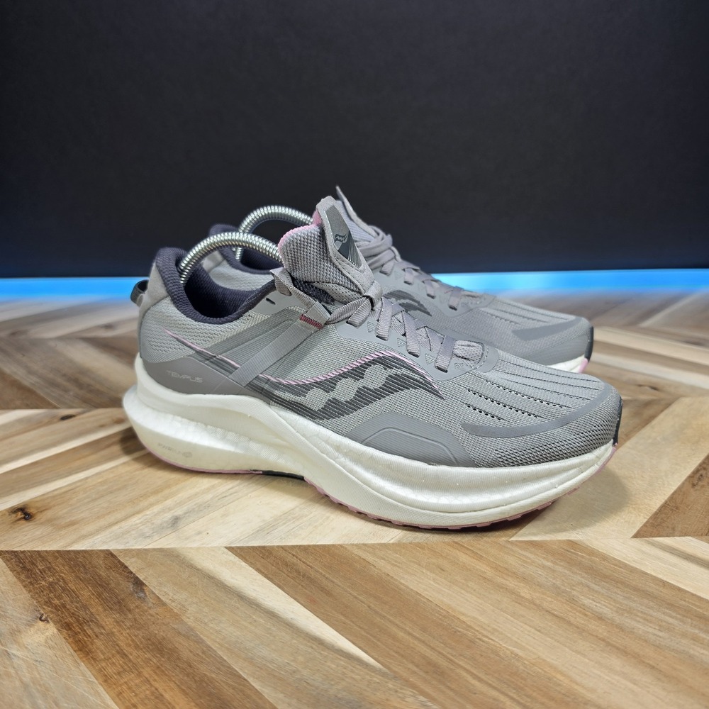 Saucony Tempus Women's 10 Gray Alloy Quartz Running Shoes S10720-15 PWRRUN PB